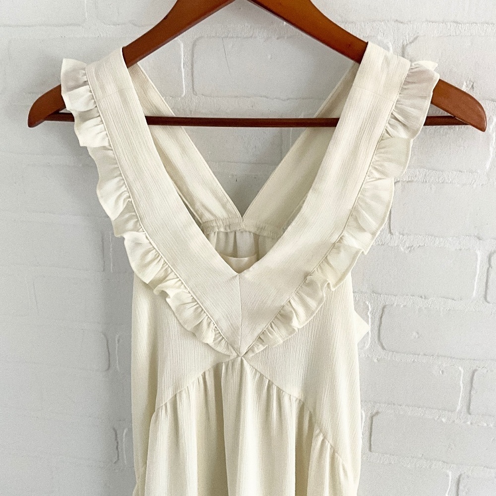 J.O.A. White Ruffled Mini Dress - Picture 3 of 11